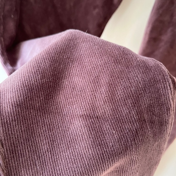 Michael Kors Sz M Chocolate Corduroy Pull On Pants Stretch Leggings Skinny - Picture 4 of 10